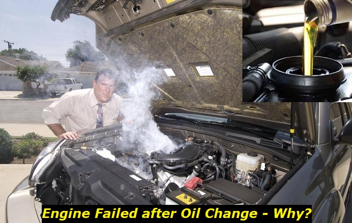 engine failed after oil change